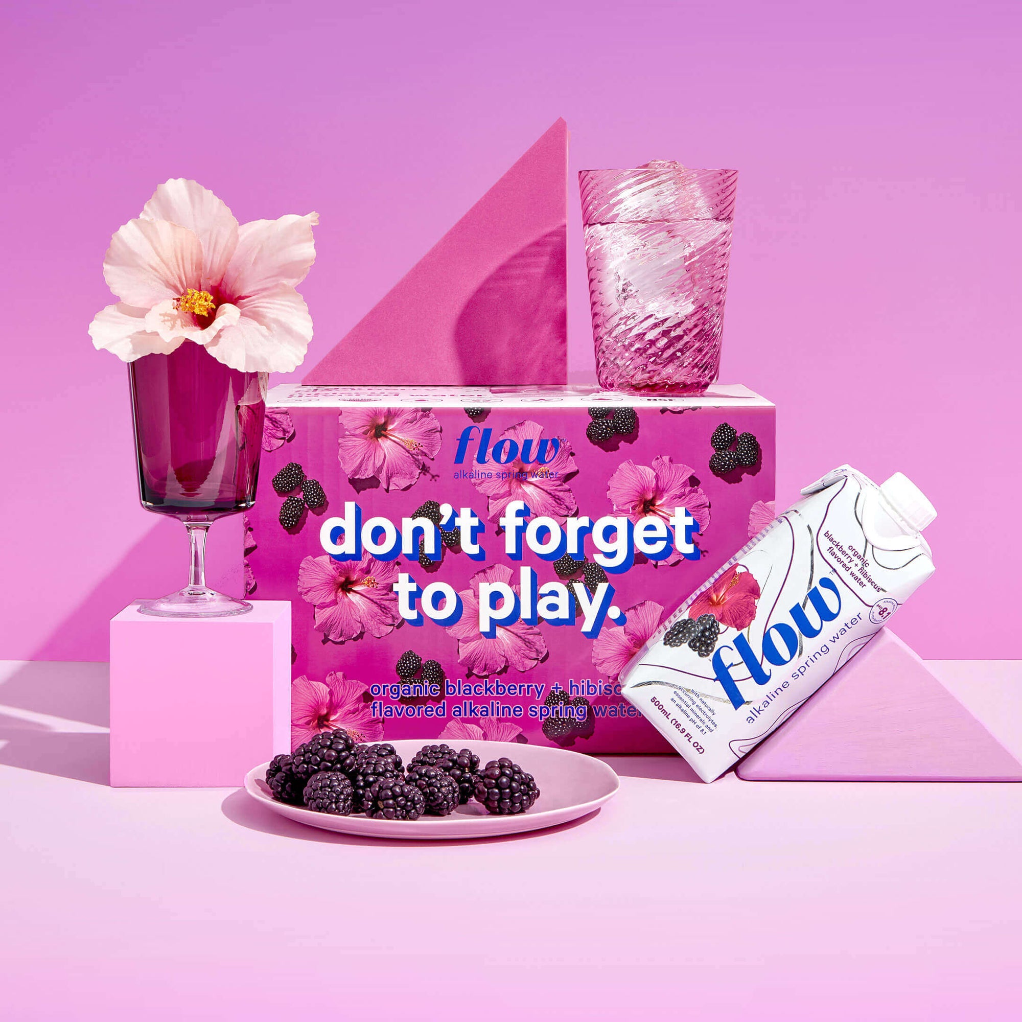 12 pack of 500ml - Blackberry + Hibiscus