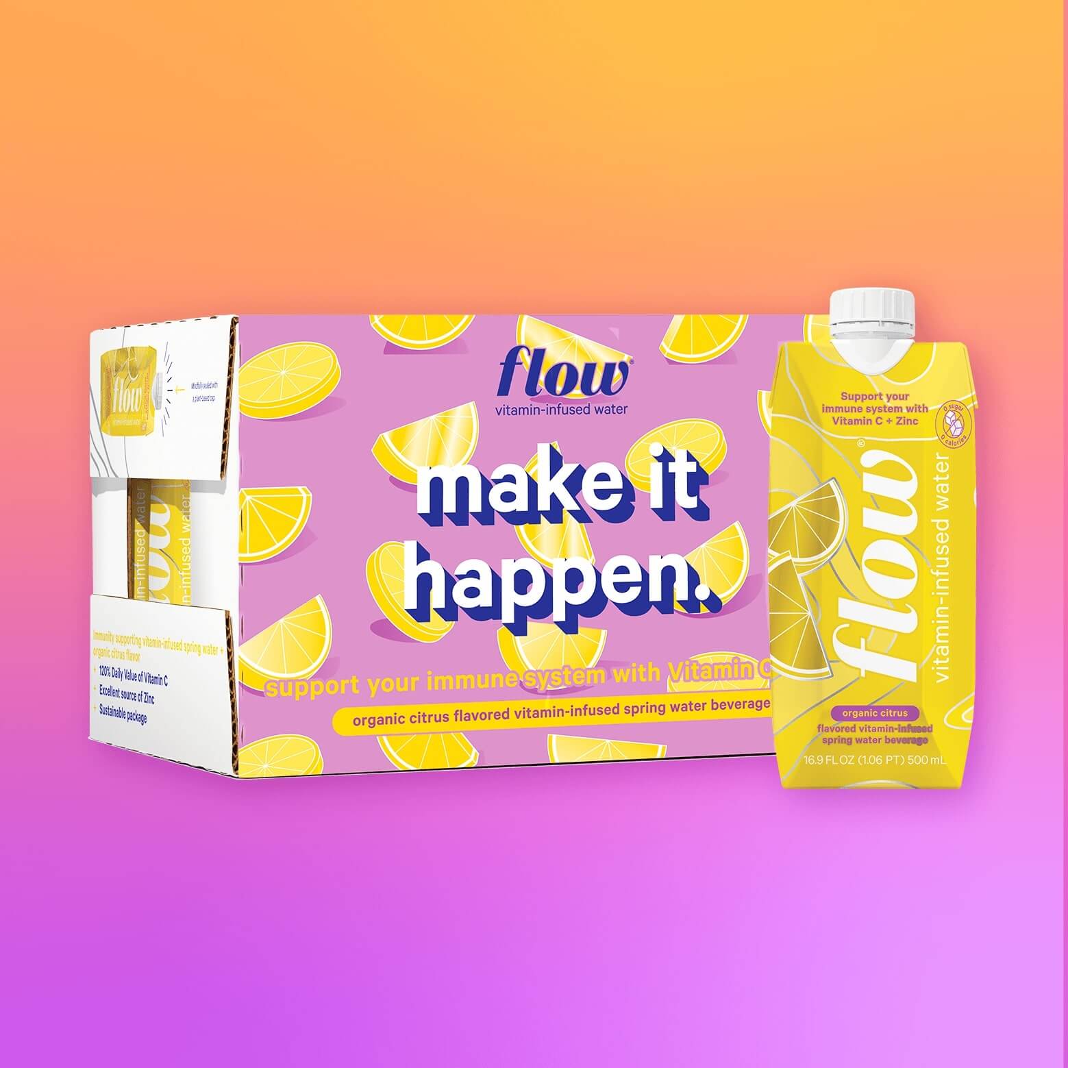 12 Pack of 500ml - Vitamin Infused Citrus