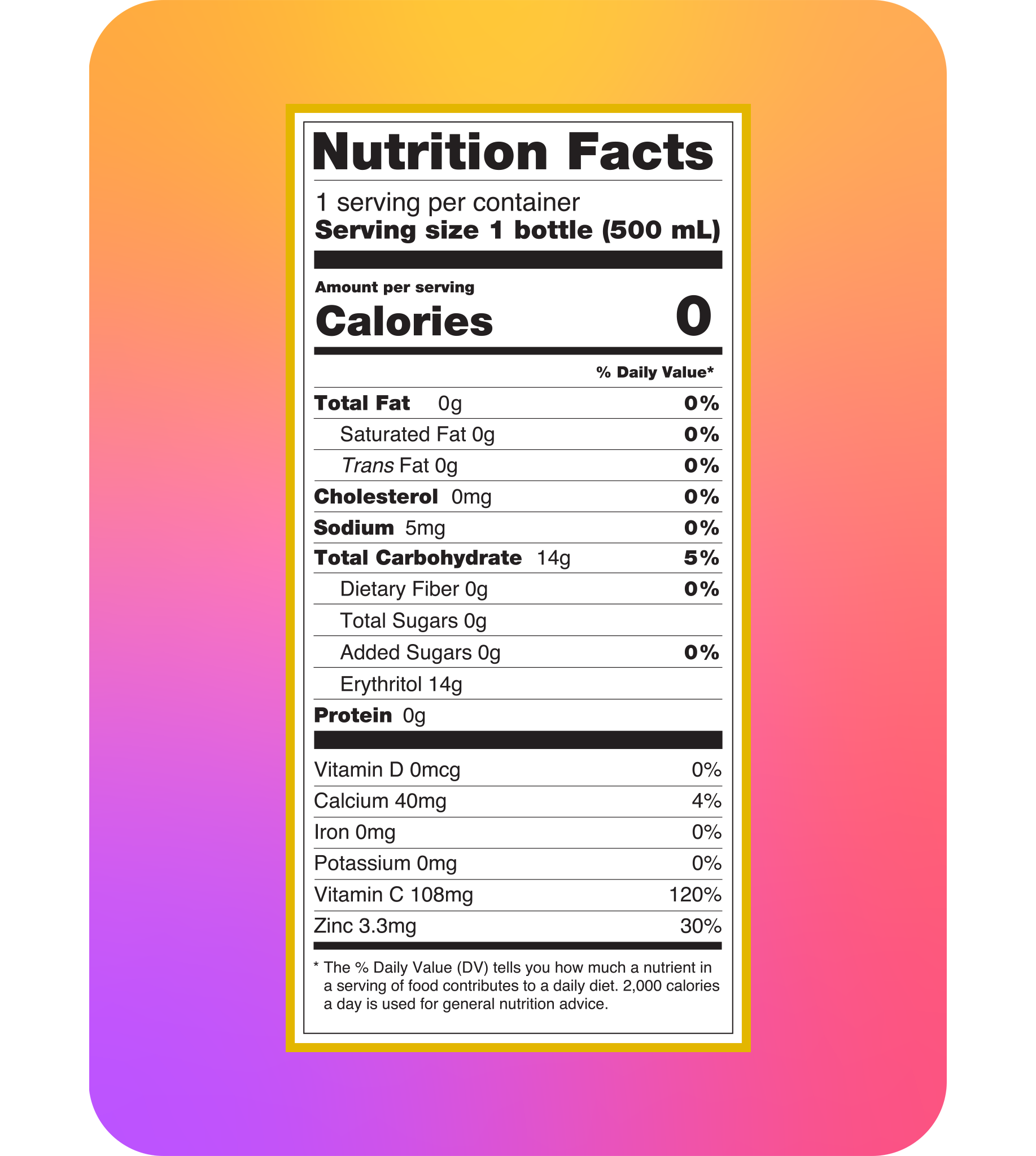 12 Pack of 500ml - Vitamin Infused Citrus